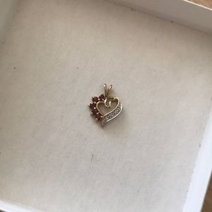 Garnett birthstone for January charm